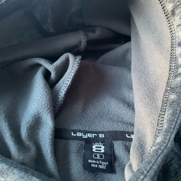 Layer 8 Men's Hoodie Performance Light Weight Tech Fleece Pullover - Picture 7 of 9